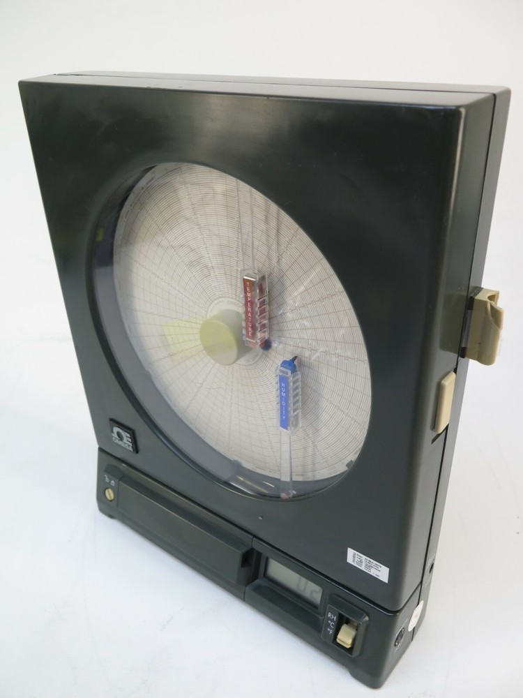 Omega CT 8" Circular Humidity Temperature Chart Recorder