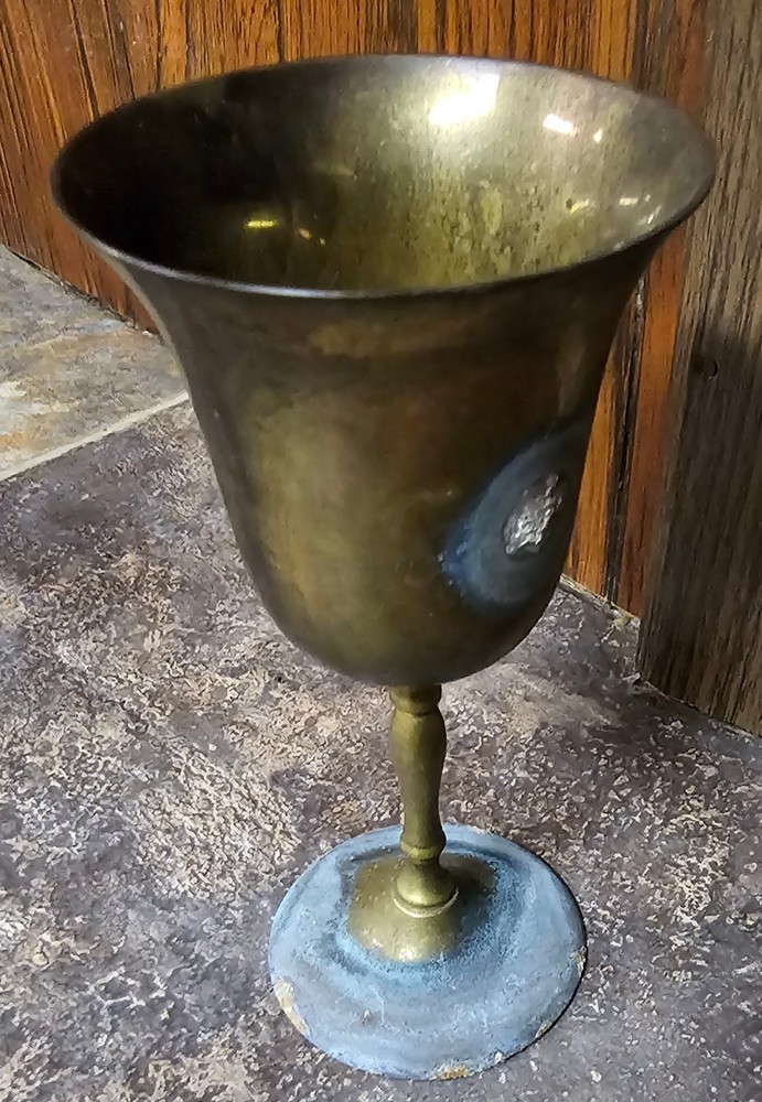 1 Solid Brass Goblet