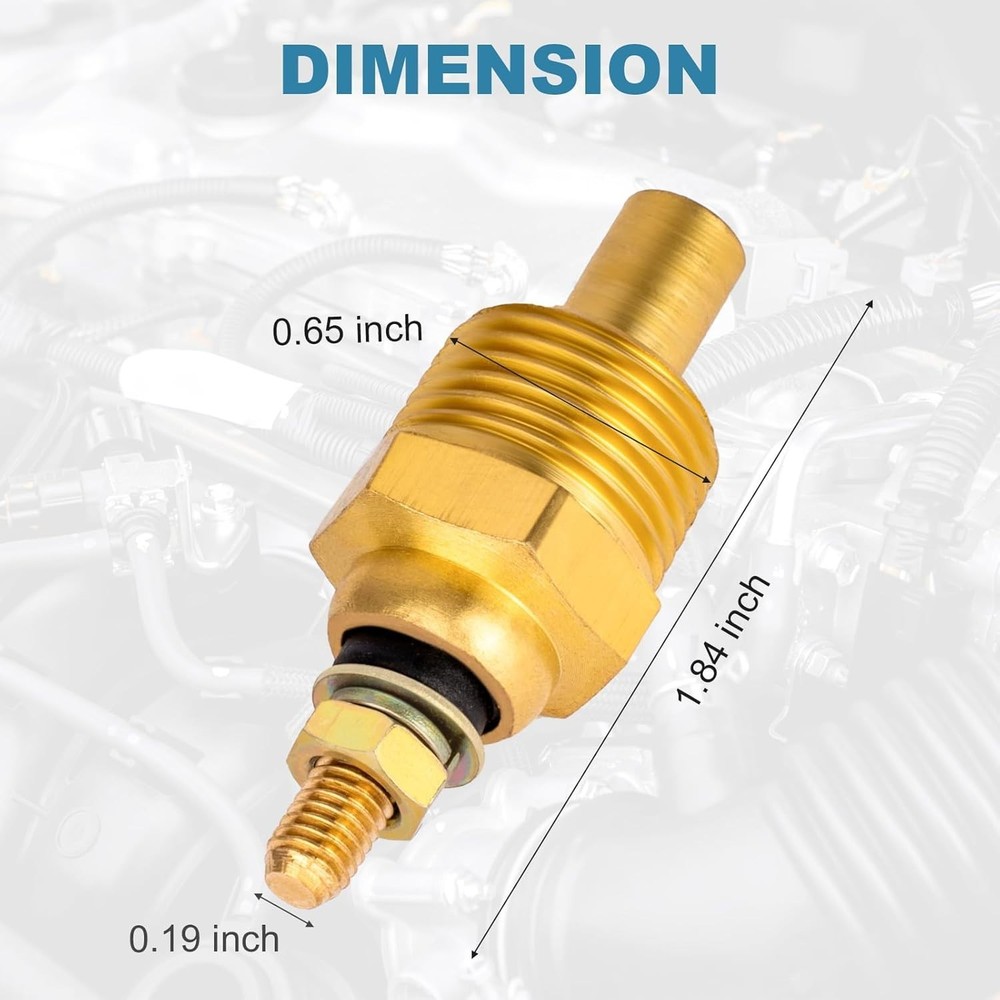 Engine Water Temperature Sender Sensor 3/8 18 NPT Compatible with MerCruiser ...