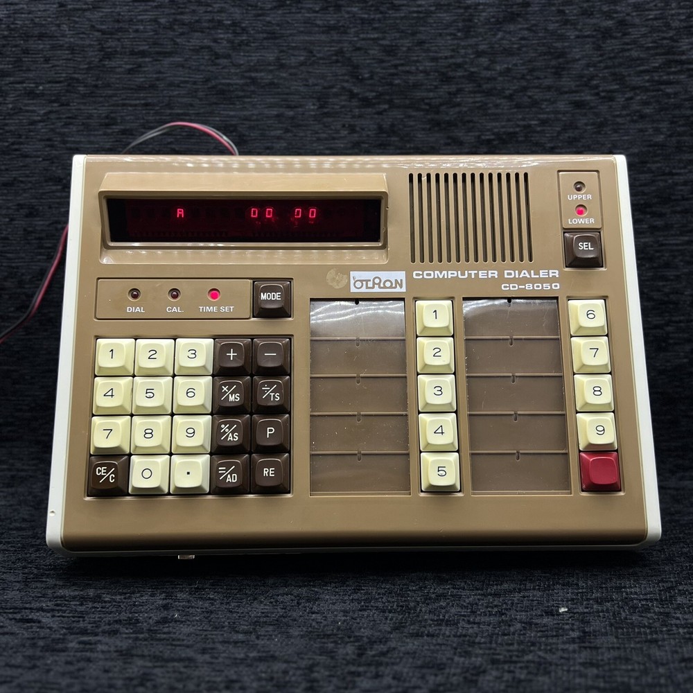 Vintage Computer Dialer Memory Calculator Otron Olympos Electronic No.Cd-8050