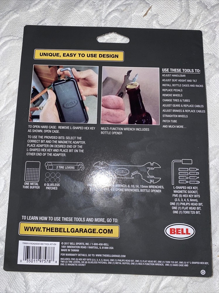 BELL Bicycle Compact Tool Kit & U-Lock Set