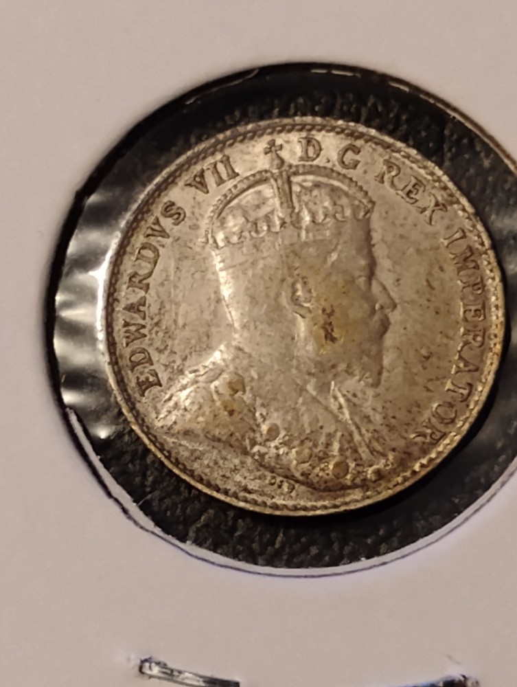 1902 Canada 5¢ Five Cent Silver Coin