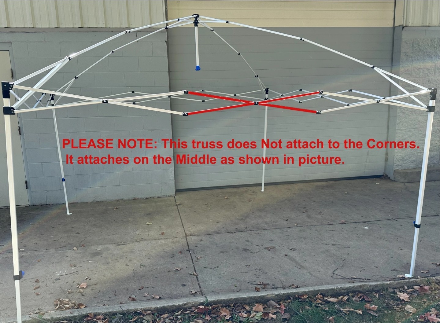 for Ozark Trail 10' X 10' New Simple Push Straight Leg Canopy Gazebo MIDDLE Trus