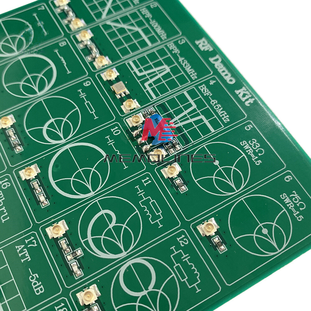 RF Demo Kit for NanoVNA Test board Vector Network Test Filter Attenuator + Cable