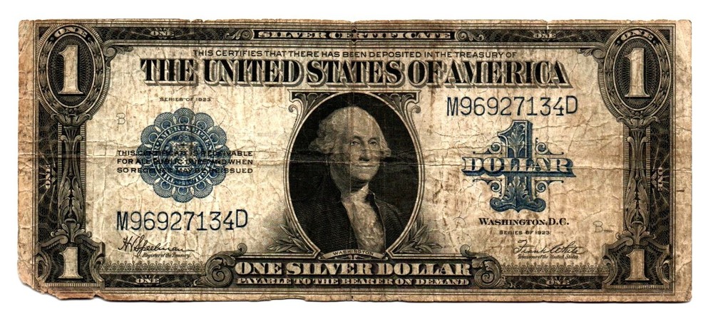 Fr. 237 $1 1923 Silver Certificate.
