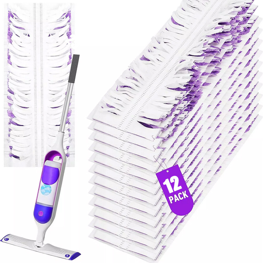 12 Count Disposable Mop Refills for Swiffer Power Mop Multi-Surface Floor Mop US