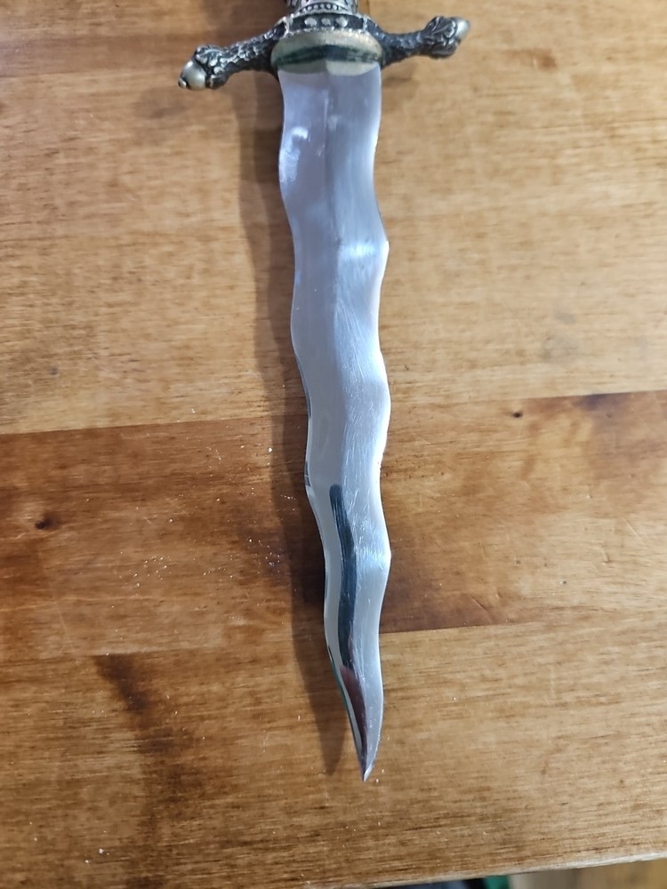 Linder Kris Dagger with leather sheath,