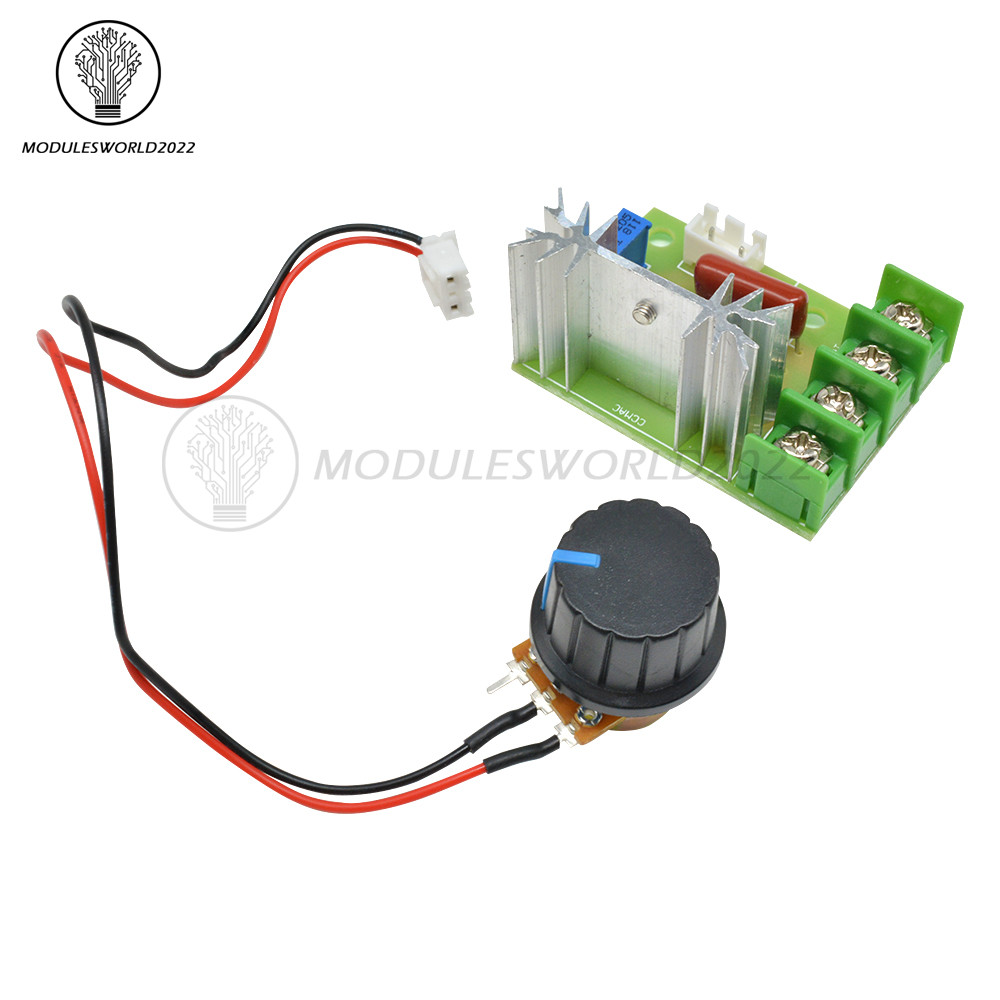 2000W High Power Voltage Regulator Switch Motor Speed Controller Module 50-220V