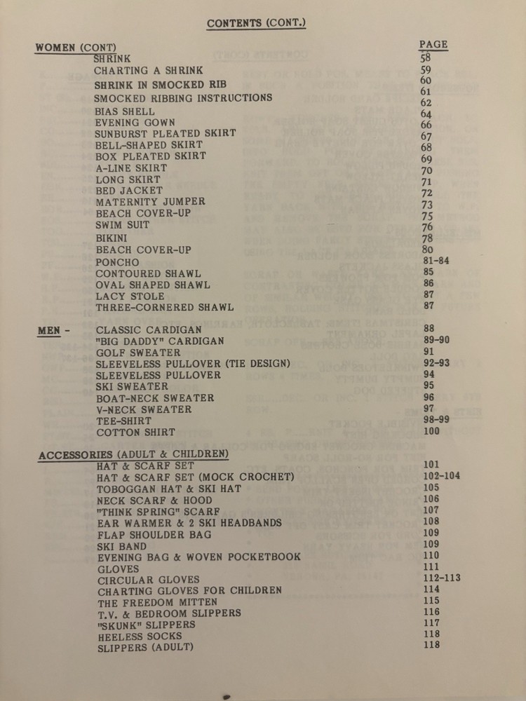 Vintage Knitting Machine Patterns (1984)