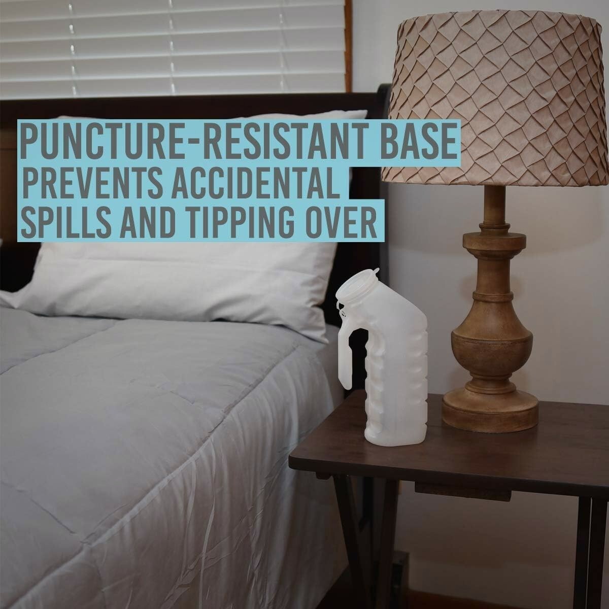 Urinals for Men (Pack of 2) Male Urinal with Odor-Shield Lid