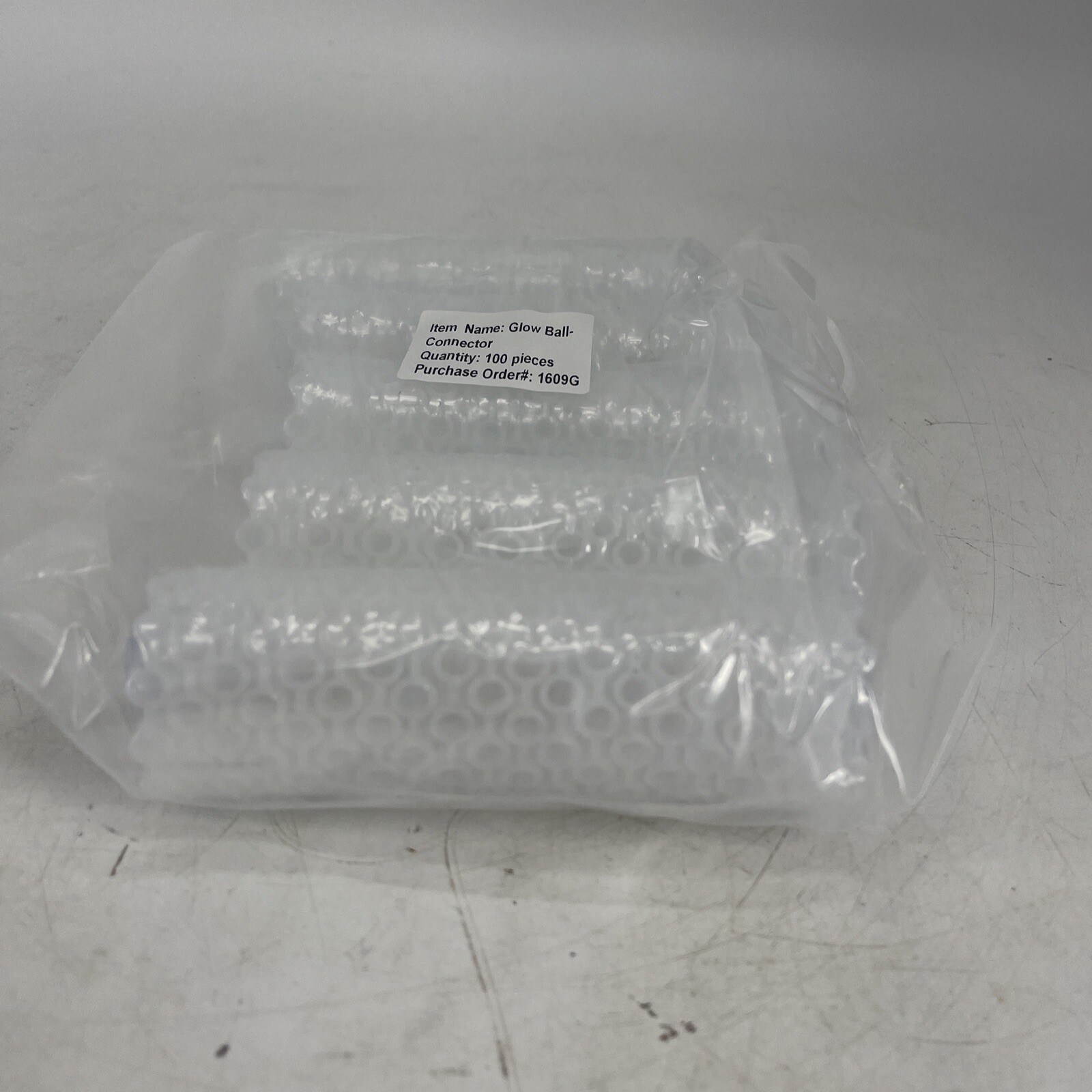 LOT OF 100 Glow Stick Ball Flower Connectors NEW IN PACKAGE