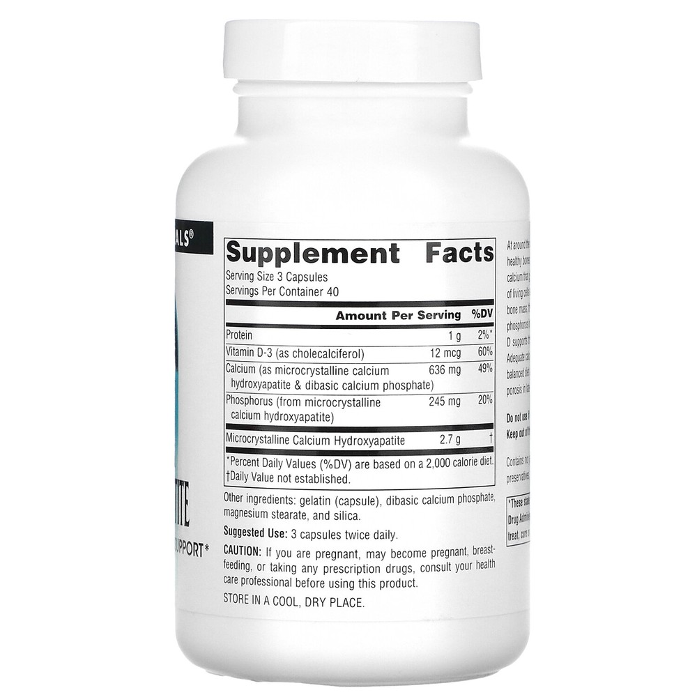 Source Naturals Calcium Hydroxyapatite, 120 Capsules