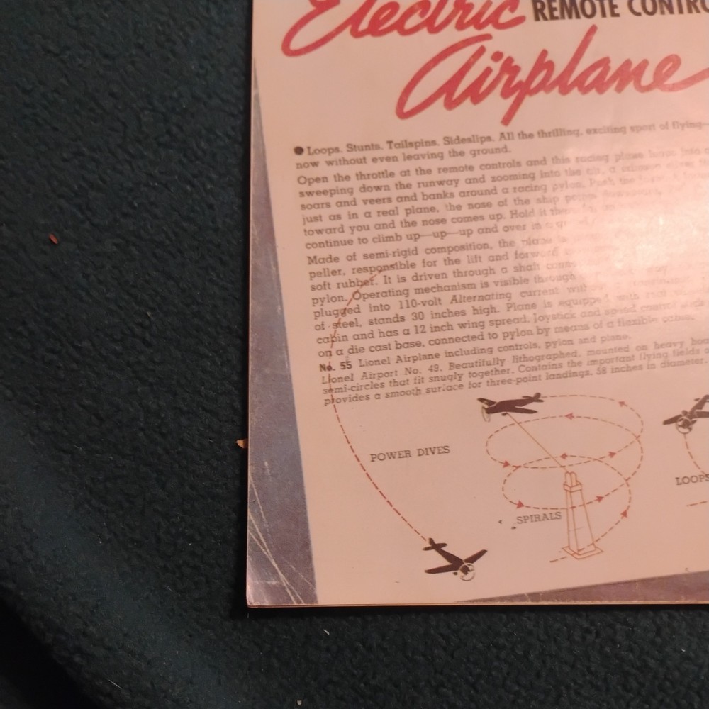 Original Lionel 1937 Consumer Catalog