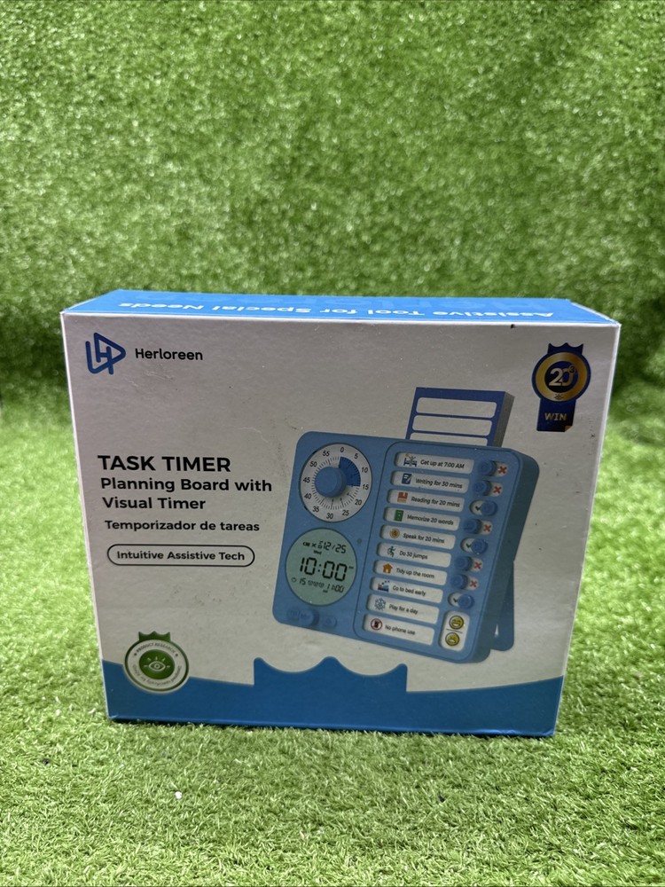Herloreen Task Timer Planning Board With Visual Timer ~ New.   s3