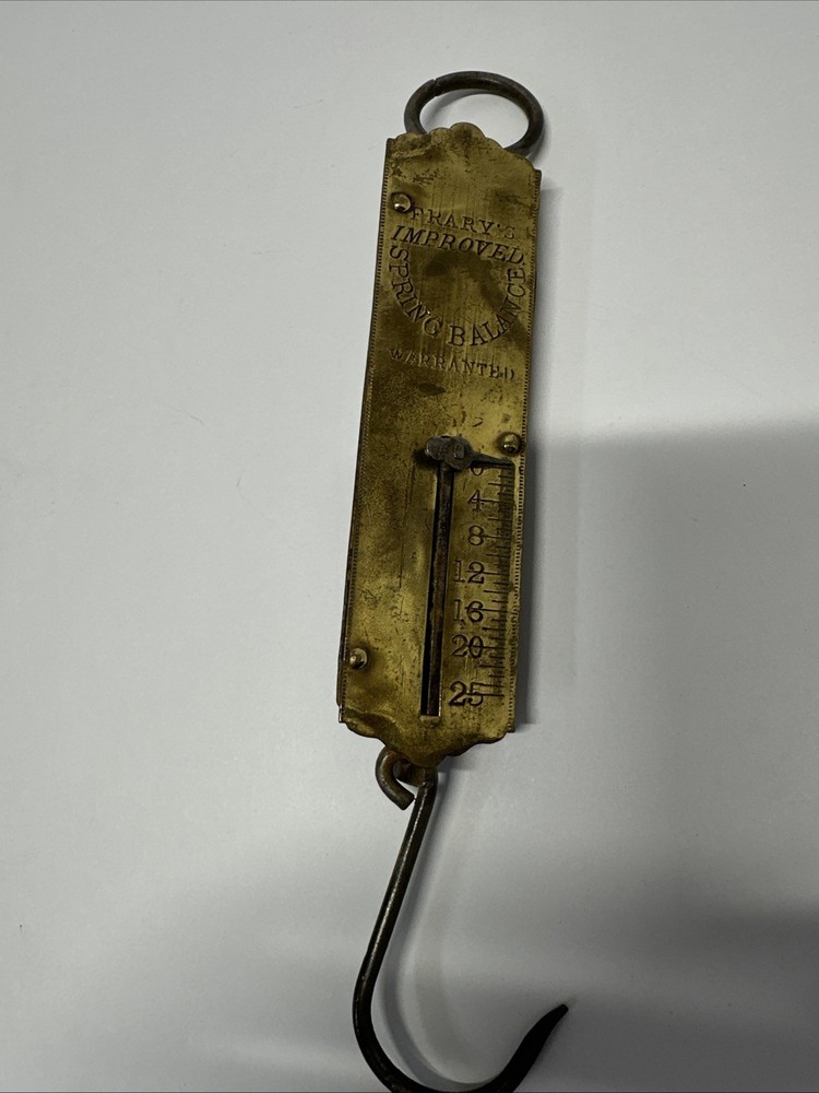 Antique Frary's Improved Spring Balance Scale 0-24 LB