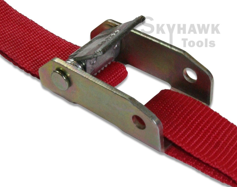 4 Packs 1 x 6 Adjustable Locking Tie Down Set