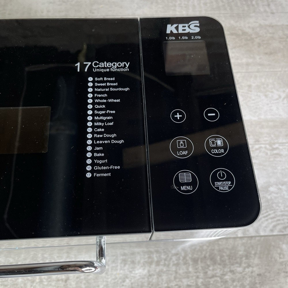 KBS MBF-010 Pro Bread Machine 2 Lb 17-in-1 Automatic Breadmaker Tested