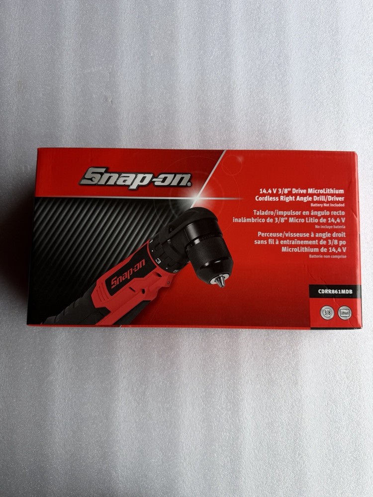 NEW Snap On CDRR861DB 14.4 Micro Lithium Right Angle Drill Red (Tool only)