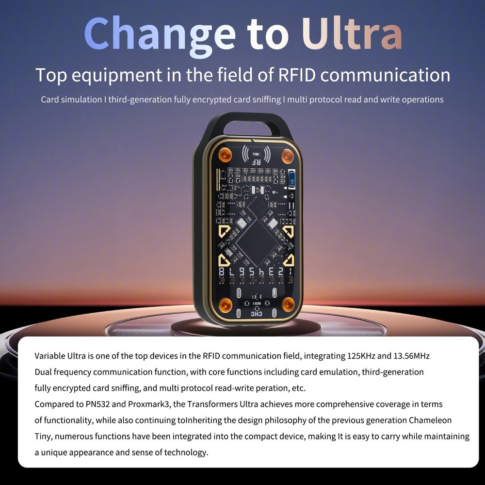 Chameleon Ultra Reader/Writer NFC Decryption&Copier Access Card Decoder Portable