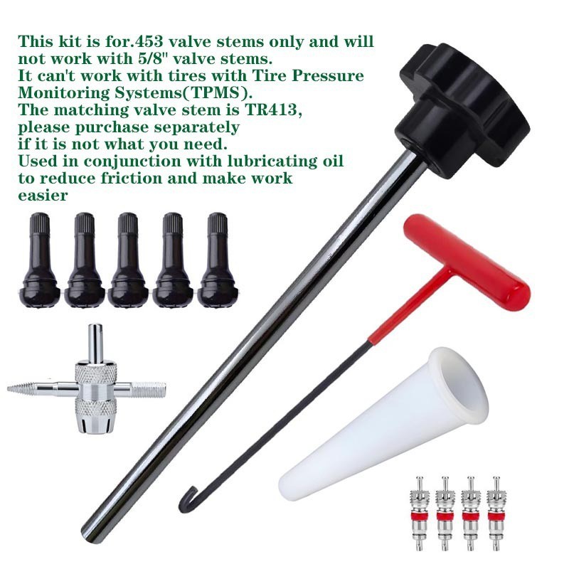 Quick Change Tire Valve Tool Kit , Tire Valve Stem Core Quickly Replacement Tool