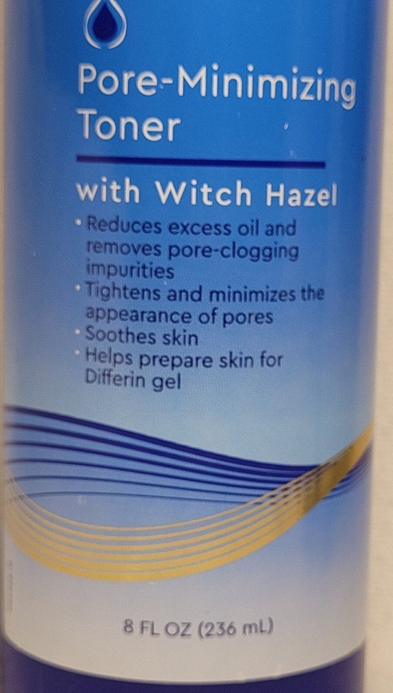 3 Differin Pore-Minimizing Toner w/Witch Hazel ~ 8 oz Each