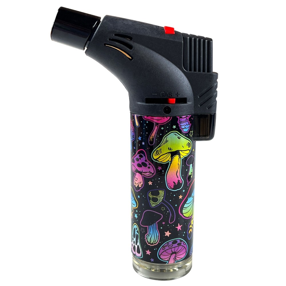 3Pack Jumbo 4" Single Jet Flame Torch Gun Lighter Refillable Lockable Colorful