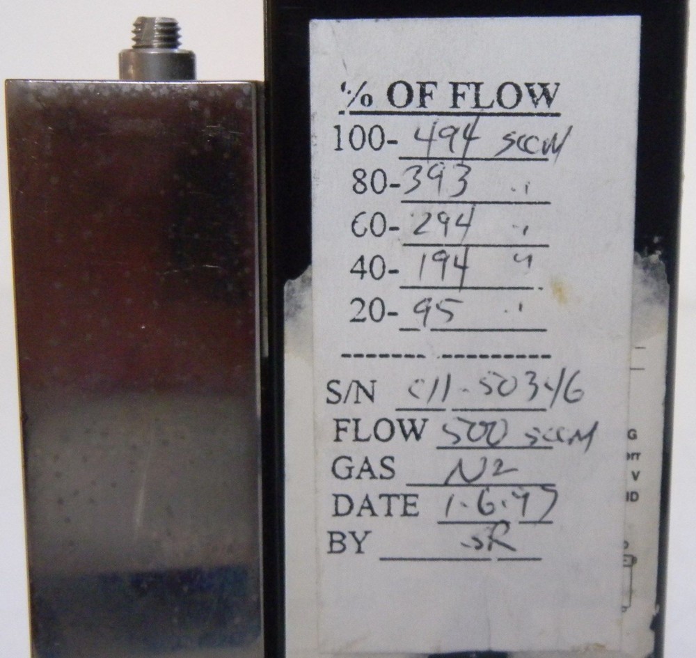Unit UFC-1100-A Mass Flow Controller, Gas- N2,Range- 500sccm, Used