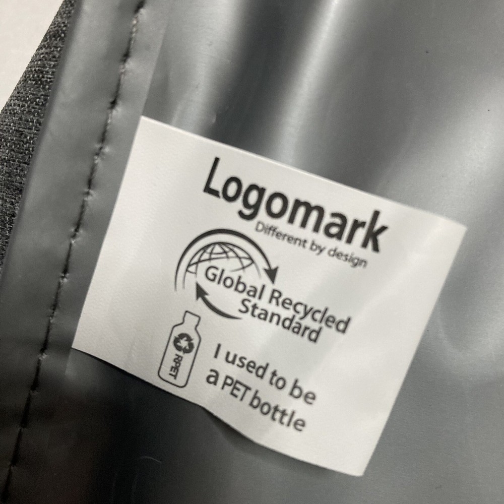 Logomark Logan RPET 18-Can Backpack Cooler - Gray