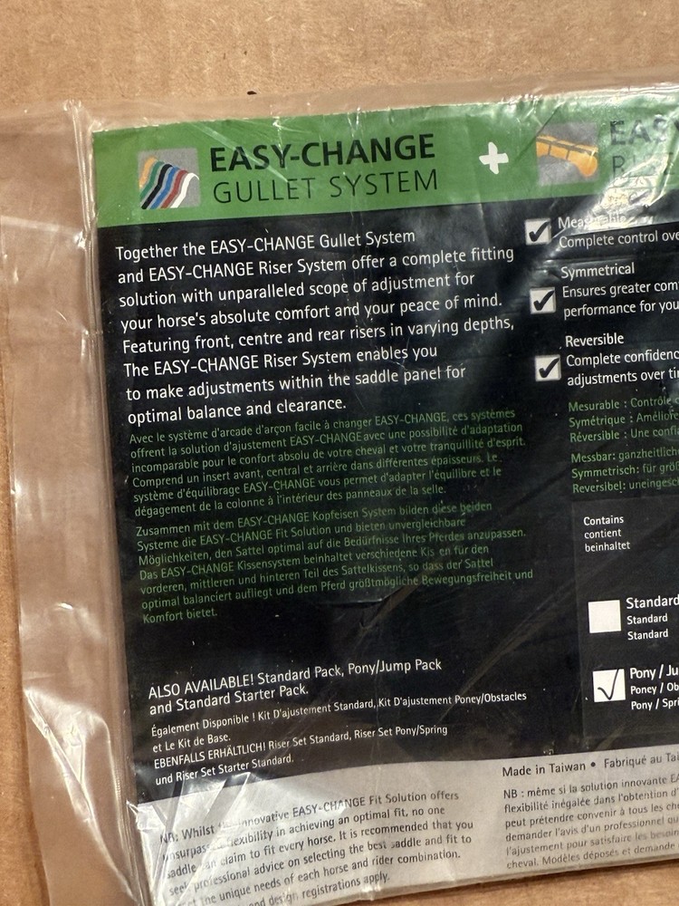 Wintec Bates Easy Change Riser System. Pair - Pony Or Jump Riser. Rear 8 mm.