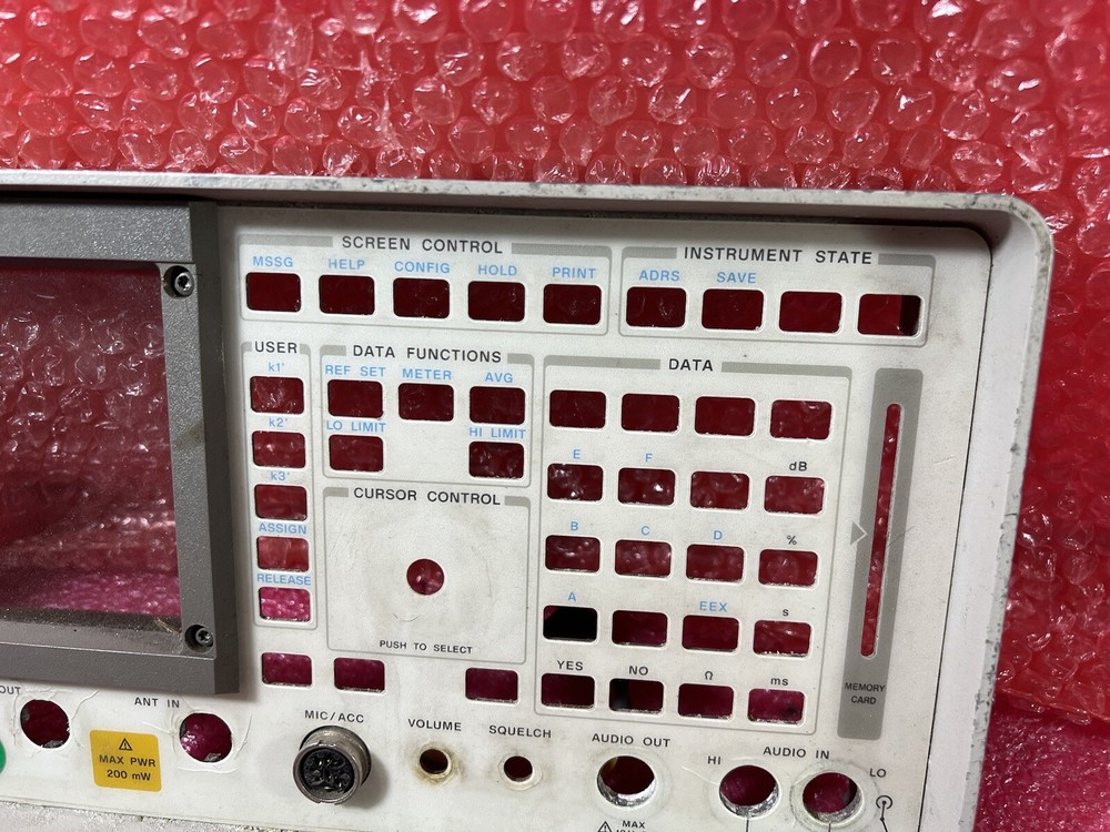 HP 8920A RF Communications Test Set ''Panel only''