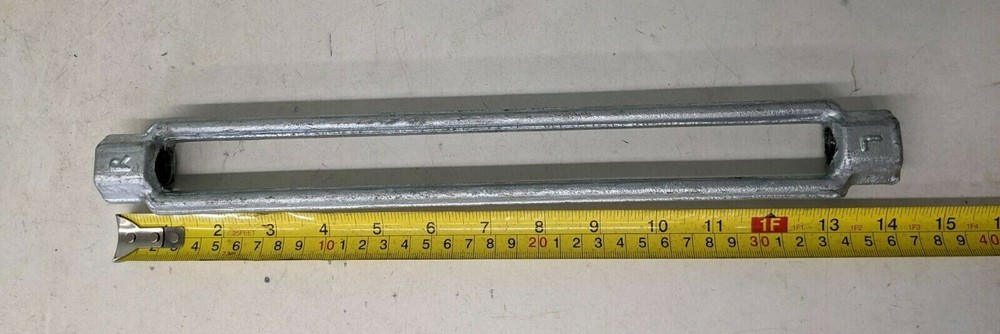 Turnbuckle 3/4"-10 X 12" - Galvanized - THREADS NOT OVERSIZED - NEW