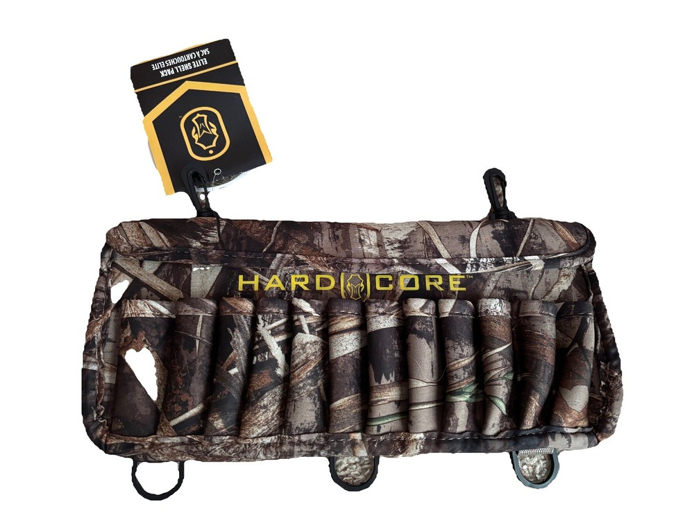 HARDCORE SHELL PACK REALTREE MAX5 NEW 24 Shell Loops Zippered Compartment HUNTER
