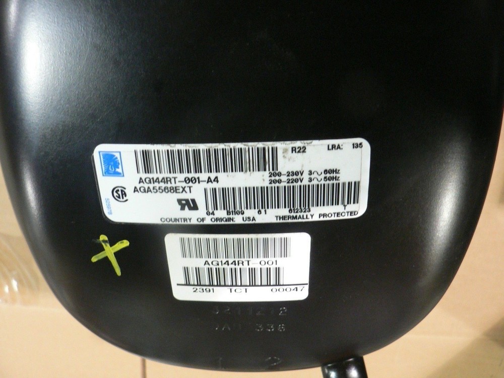 Tecumseh Compressor AG144RT-001-A4 MODEL AGA5568EXT