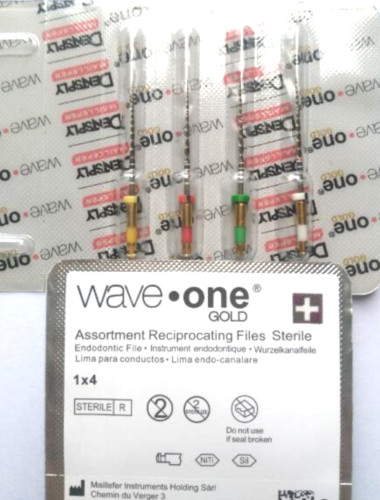 SALE! Waveone Gold Wave One Endodontic File Root Canal Dentsply 1 - 4pk