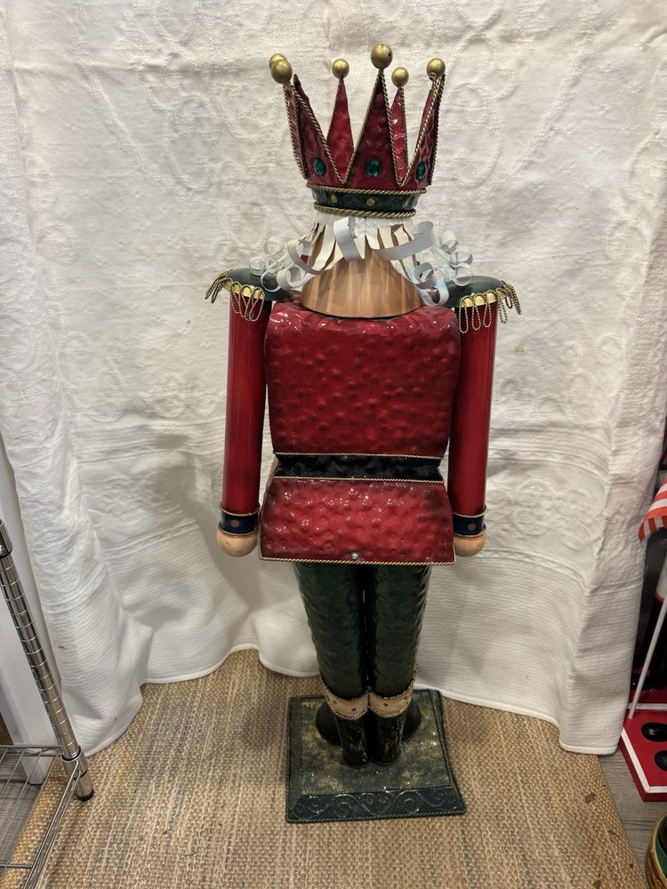 Tin Nutcracker Stands At 43 Inch Tall