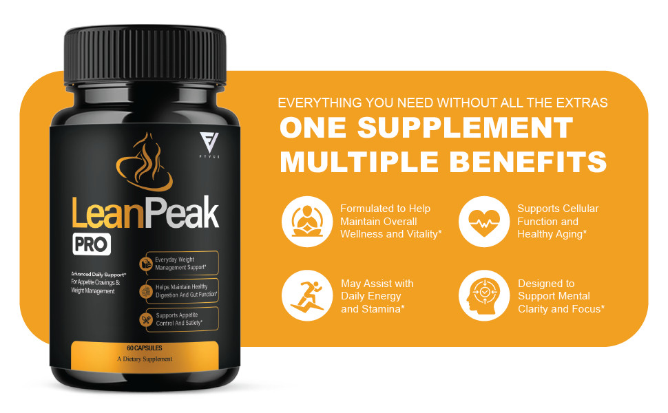 (2 Pack) Lean Peak Pro Capsules, LeanPeak Daily Formula Support (120 Capsules)