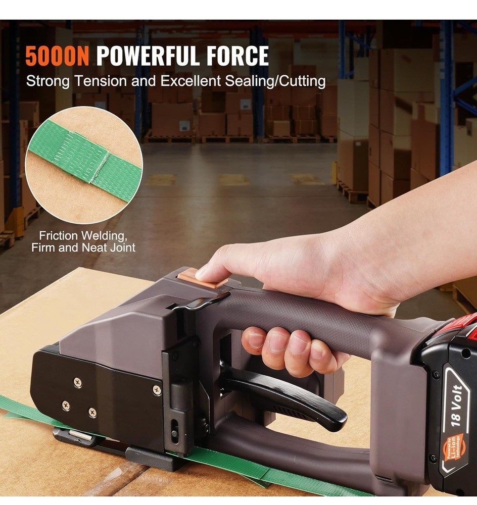 VEVOR Automatic Electric Strapping Machine Tool for PP/PET 0.39"-0.75" Straps