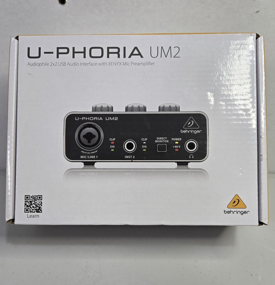 NEW Behringer U-Phoria UM2 USB Audio Interface