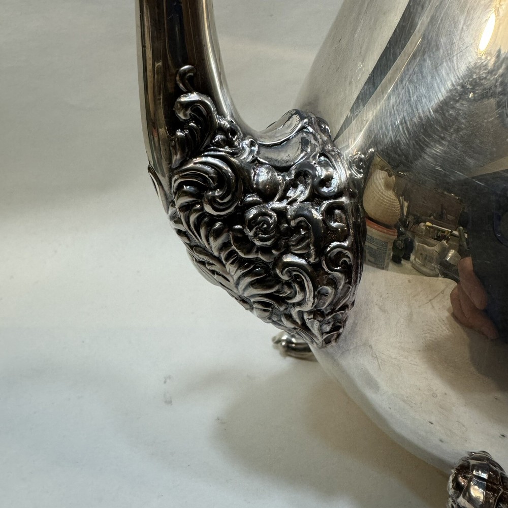 High Quality Large Insulated Silver plated Tea Pot British Hallmarks