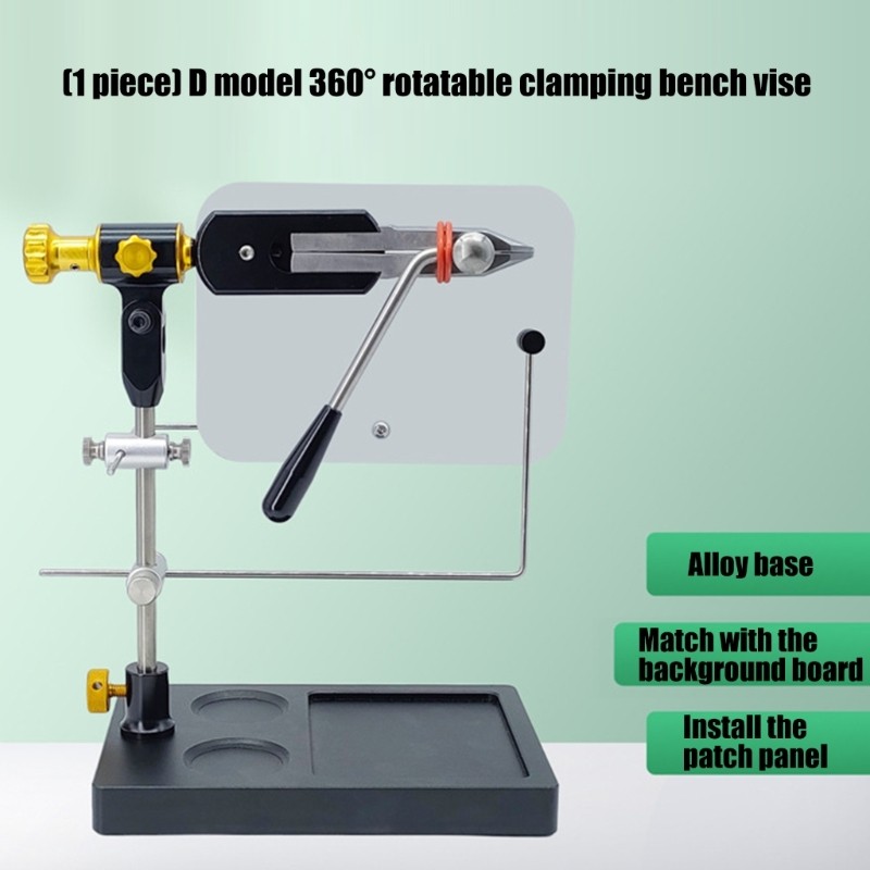 Adjustable Rotating Fly Tying Vise 360 Degree Rotating Lures Making Tool