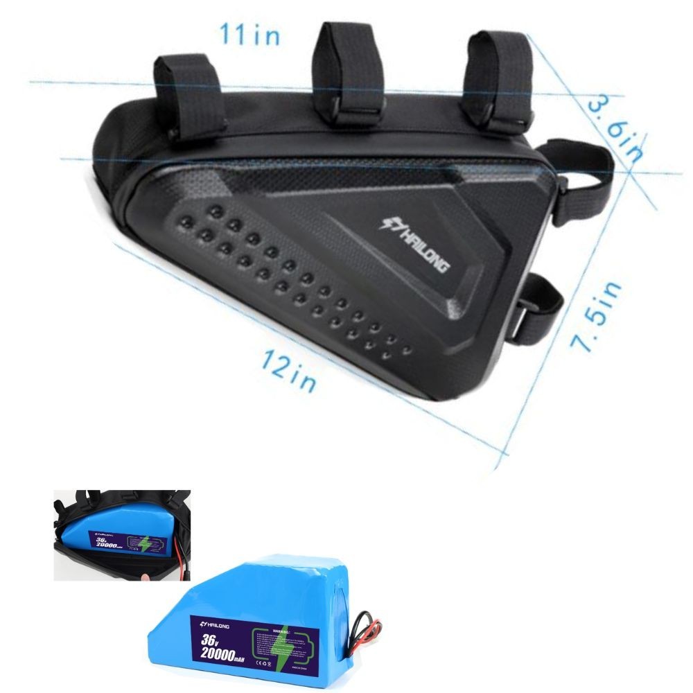 Used Triangle pack battery 36V 20AH Battery & Bag
