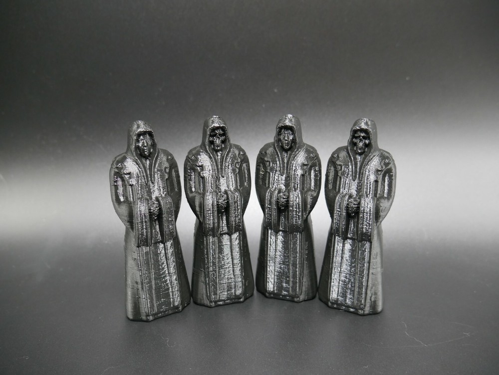 Tabletop Terrain Crypt Dark Priest Statues four total