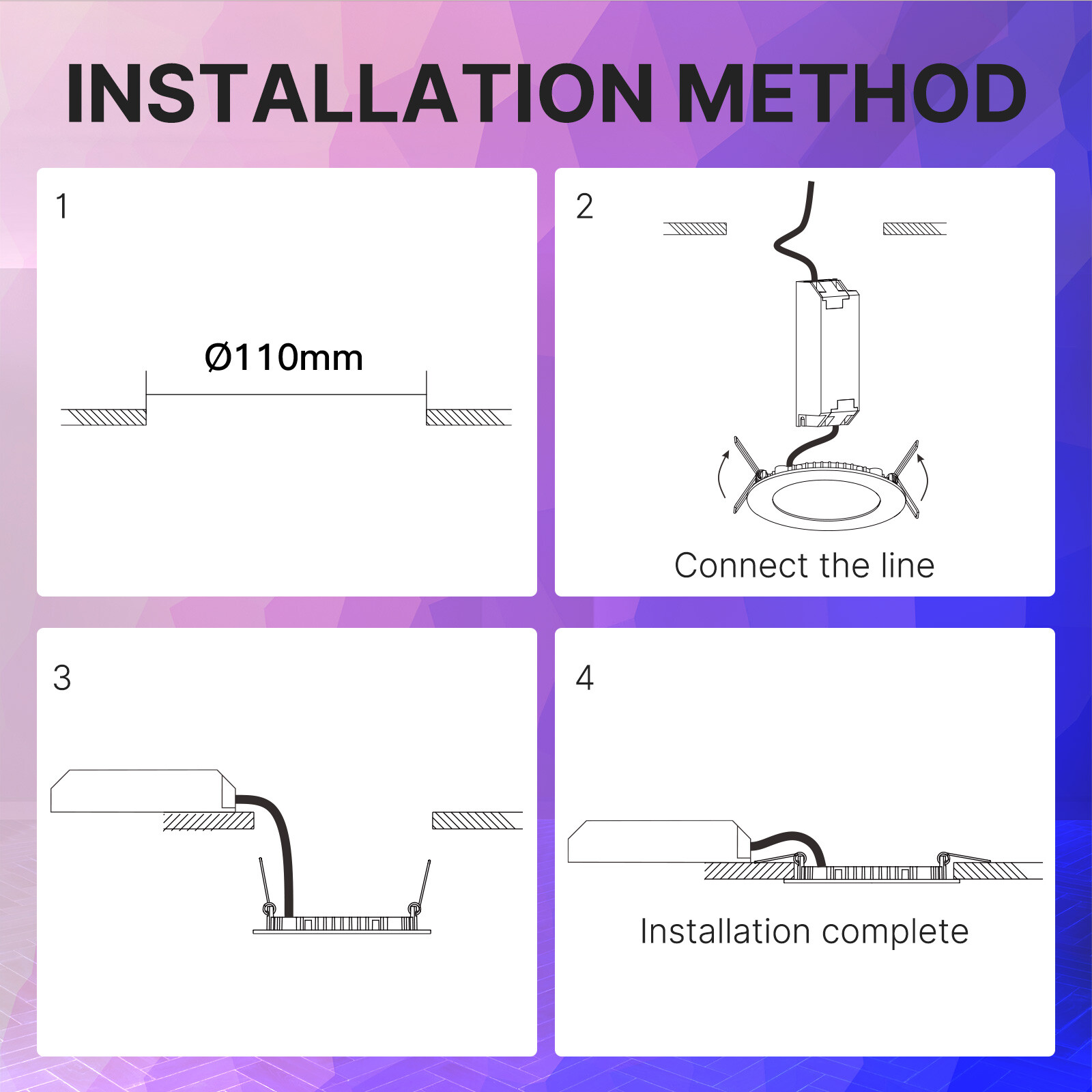 MOES ZigBee Smart LED Downlight Ultrathin Dimmable Spot Bulbs 6W RGB Cool + Warm