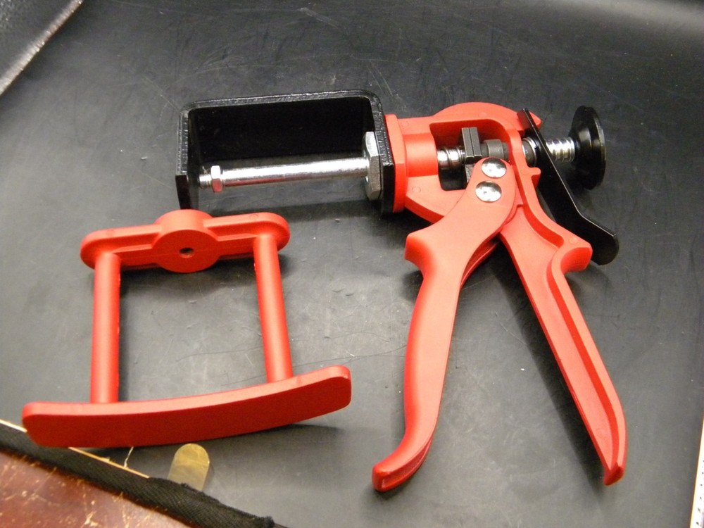 Red brake caliper & piston compressor tools, brake tools, pad spreader