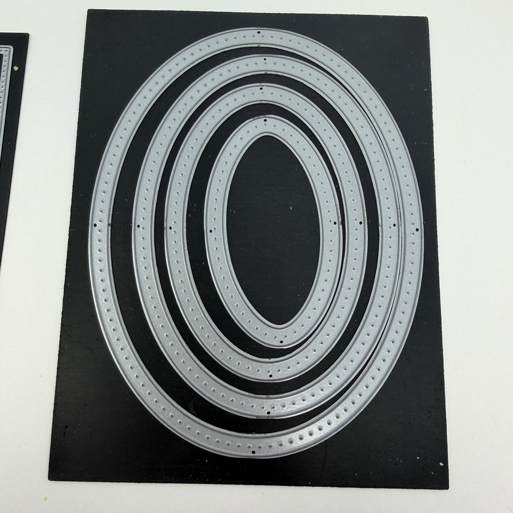 Memory Box Dies Pointed Frames Rectangle Oval LOT of 2 SETS