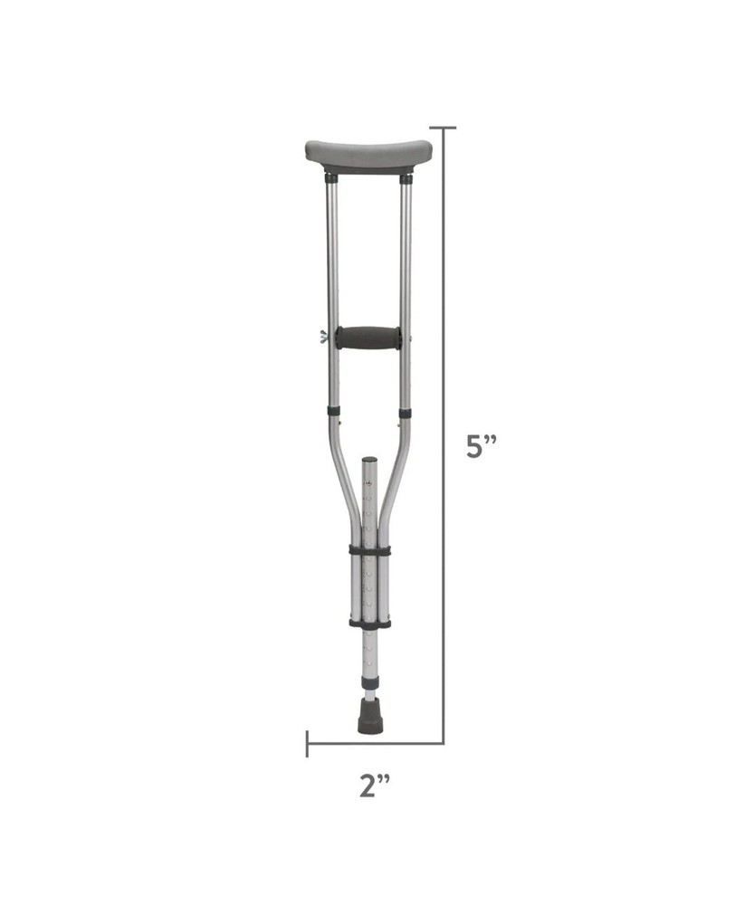 Equate Universal Crutches - Aluminum