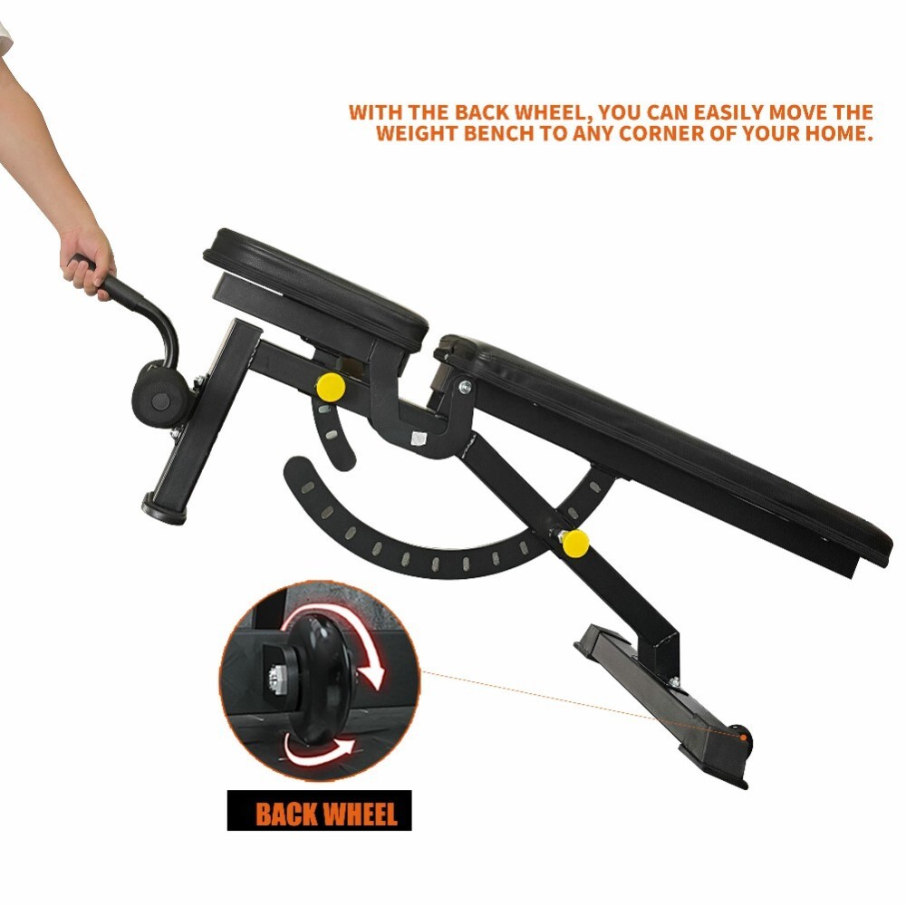 Adjustable Workout Weight Bench Foldable Strength Training Dumbbell Chair