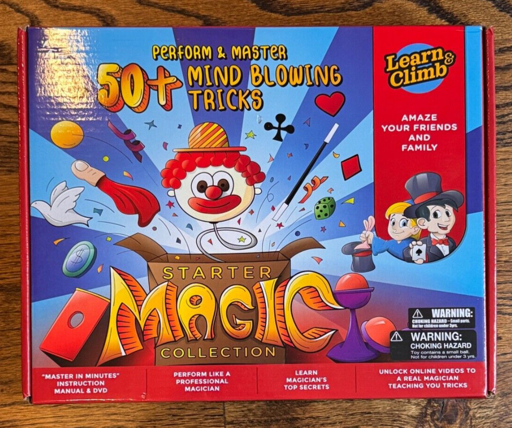 Magic Collection by Learn & Climb 50+ Mind Blowing Tricks Starter Set