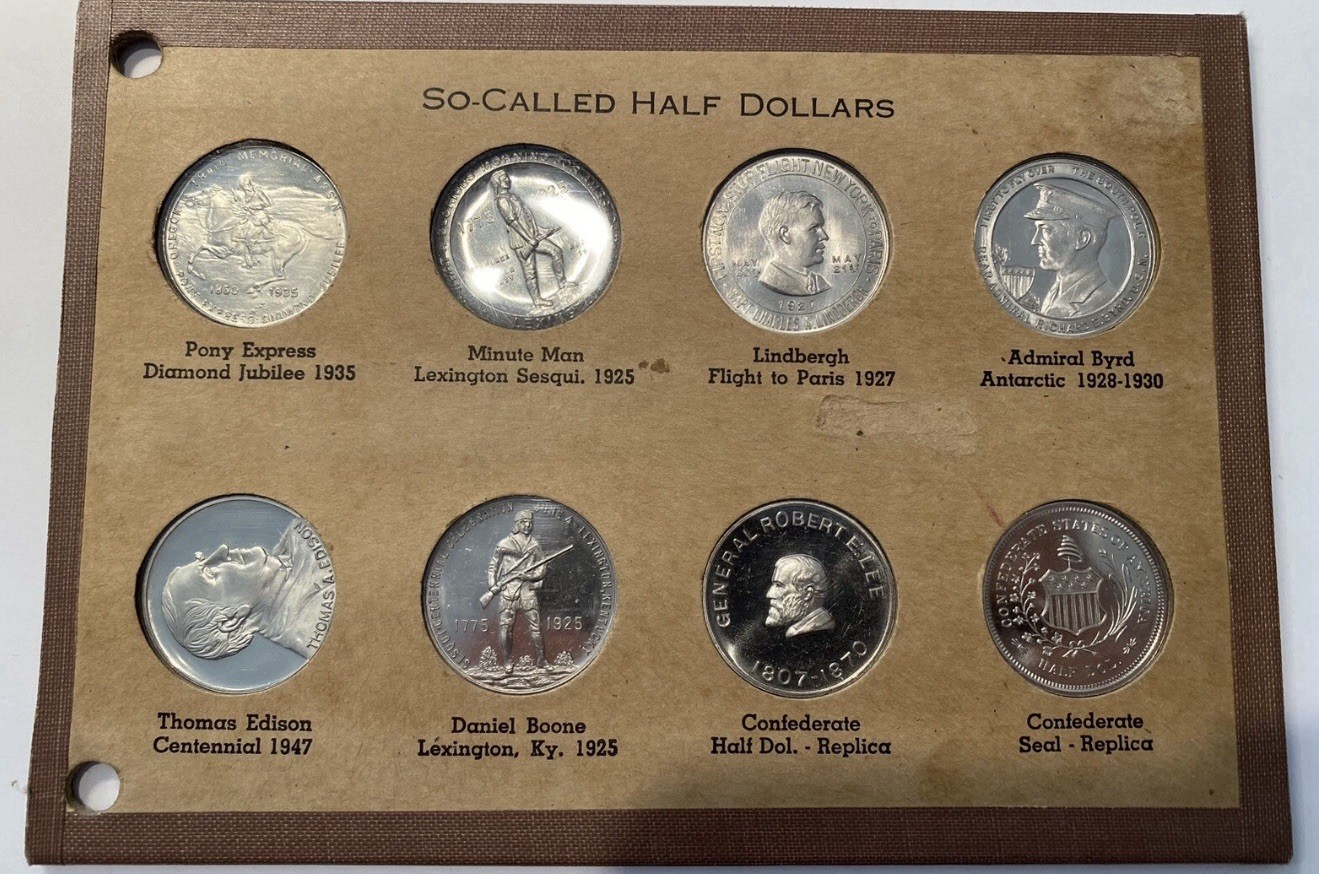 1925-1947 So Called Half Dollar Complete Set In Wayte Raymond Album Page