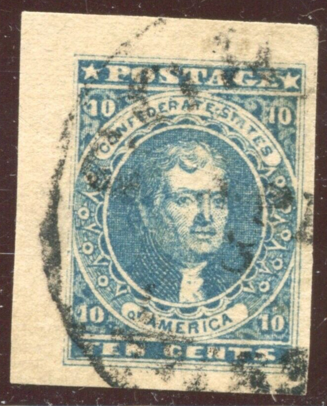 Confederate States 2b Hoyer Printing Used Stamp BX6236